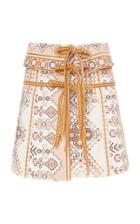 Ulla Johnson Shaia Printed Cotton Mini Skirt