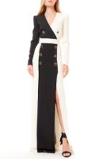 Moda Operandi Zuhair Murad Contrast Double-breasted Dress