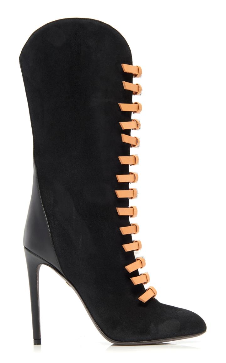Giambattista Valli Suede Lace-up Boots