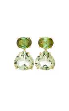 Jamie Wolf 18k Yellow Gold Green Tourmaline And Green Amthyst Earring
