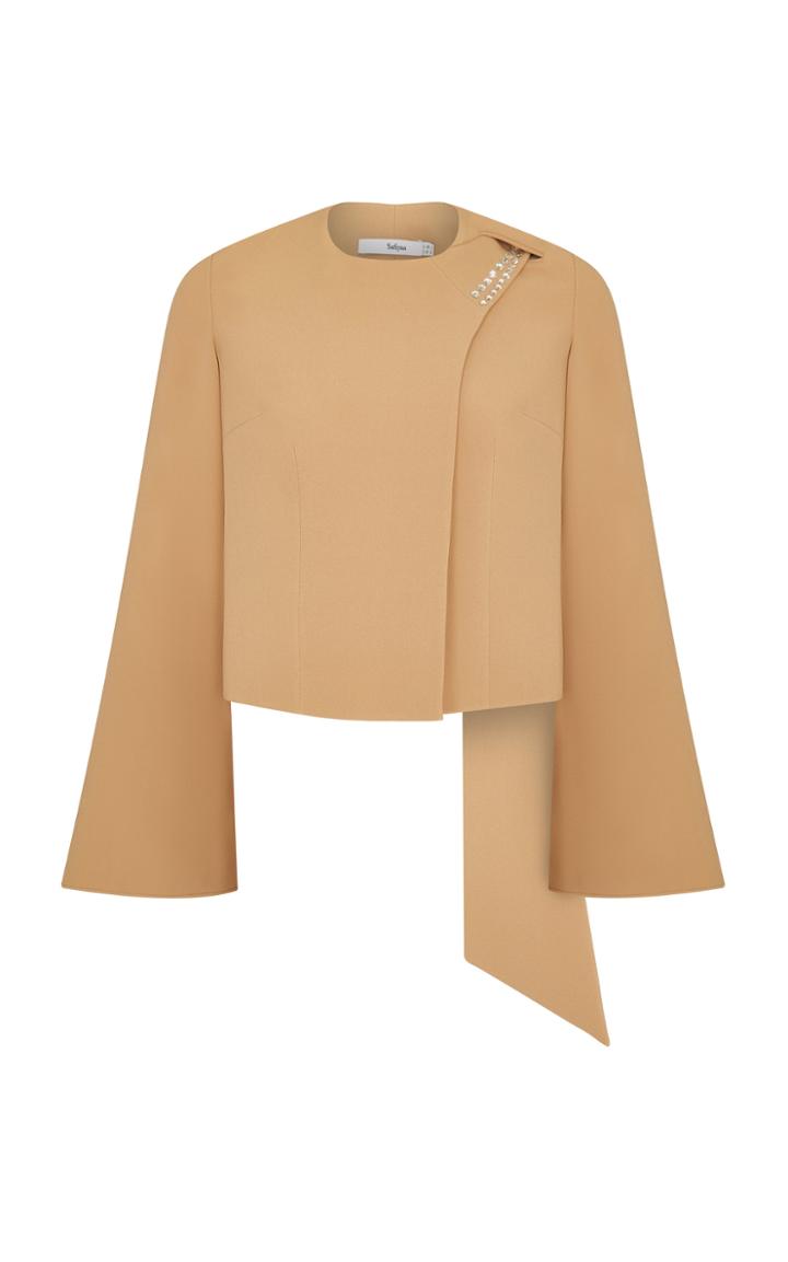Moda Operandi Safiyaa Danica Crystal Stud Jacket
