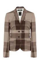 Moda Operandi Rokh Belted Gingham Cady Blazer Size: 34