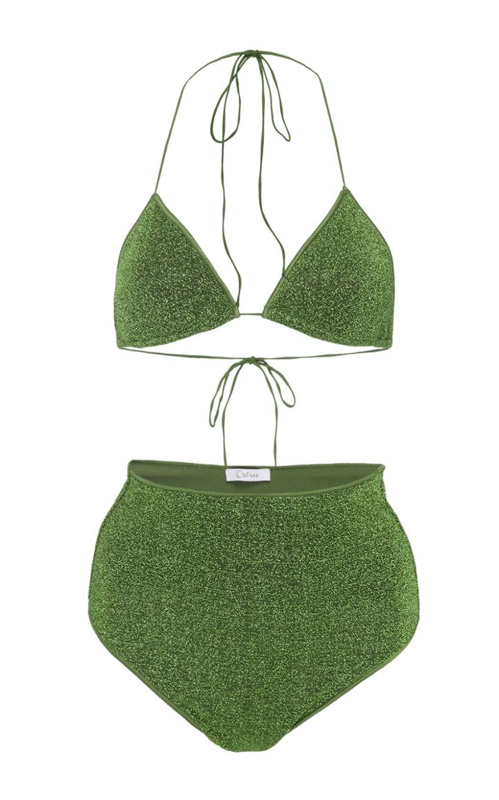 Moda Operandi Oseree Lumire Stretch-lurex Bikini Size: S