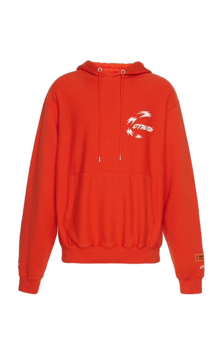 Heron Preston Printed Cotton Hoodie