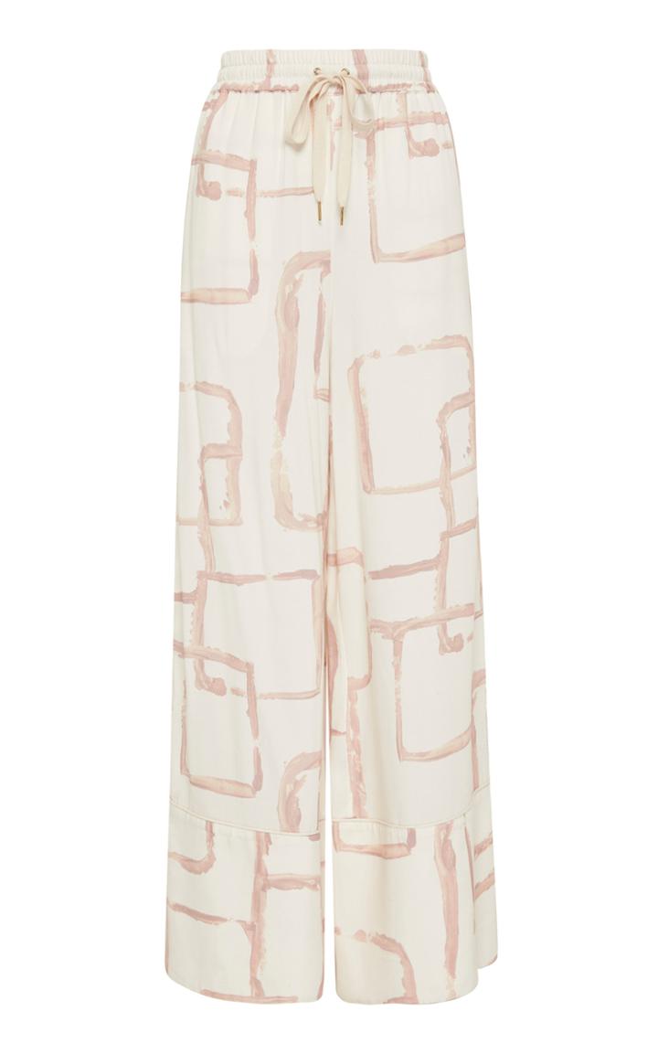 Moda Operandi Aje L'espirit Printed Crepe Wide-leg Pants