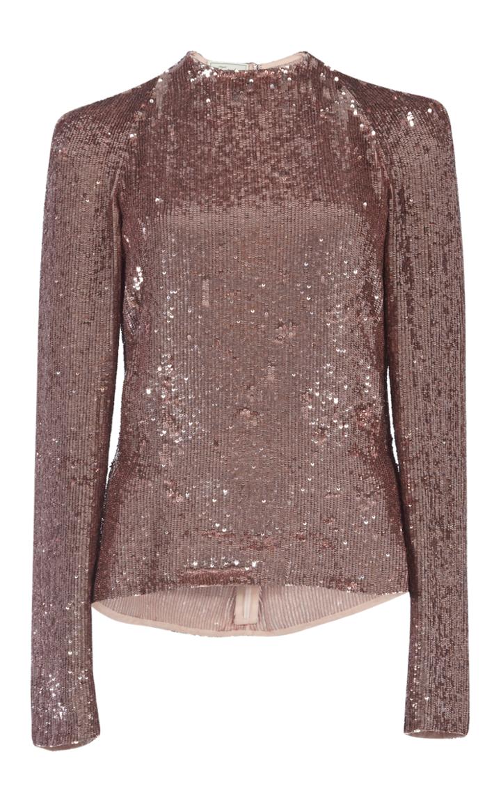 Temperley London Filigree Sequin Top