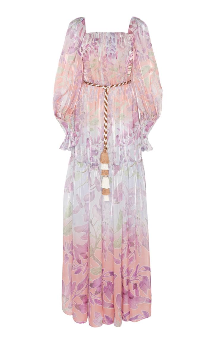 Peter Pilotto Gathered Liquid Organza Gown