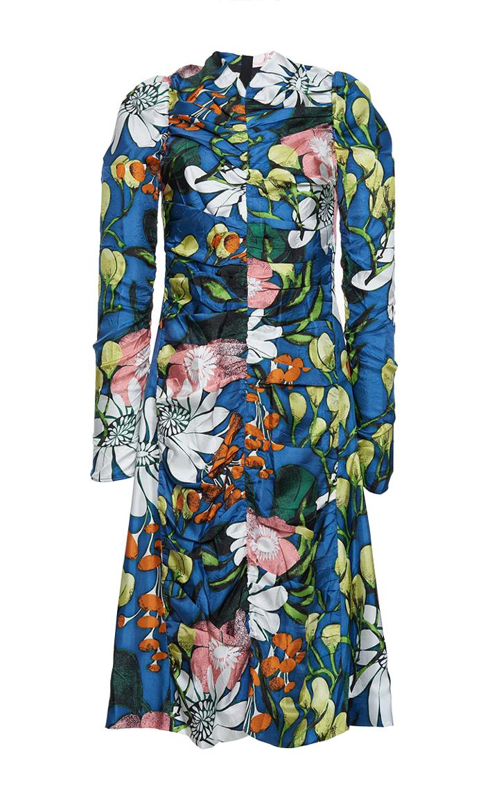 Marni Long Sleeve Floral Dress