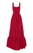 Rachel Gilbert Cora Frill Hem Gown