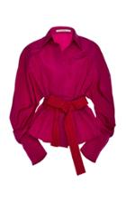 Silvia Tcherassi Exclusive Fabrizia Silk-charmeuse Top