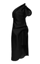 Acler Crawford Ruffled One-shoulder Crepe De Chine Midi Dress Size: 4