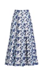 Amira Haroon A-line Printed Midi Skirt