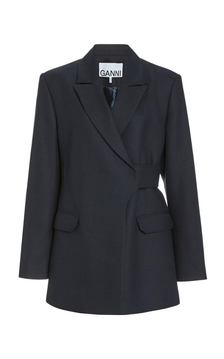 Moda Operandi Ganni Wool Suiting Jacket