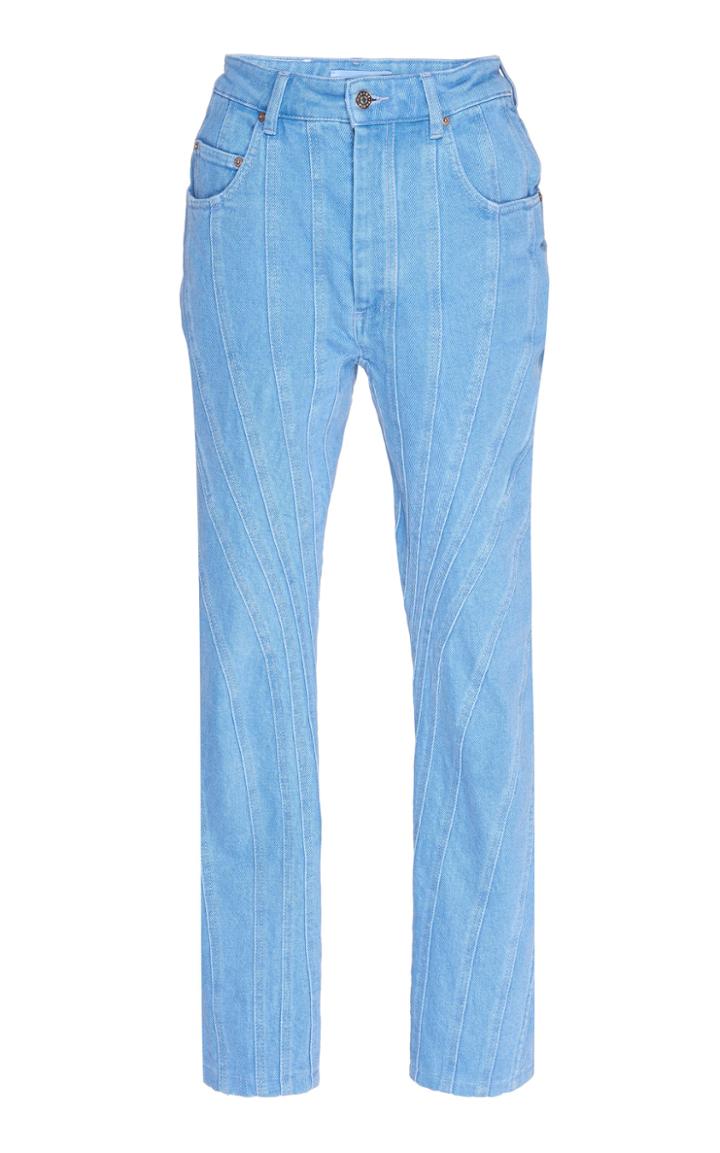 Mugler Spiral Denim Trouser