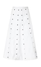 Christopher Kane Cotton Studded Panel Skirt