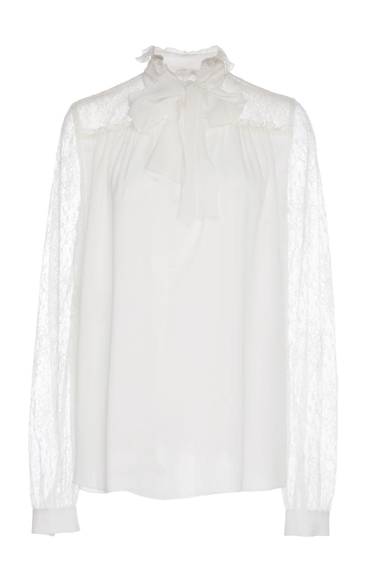 Giambattista Valli Ruffle Collar Blouse