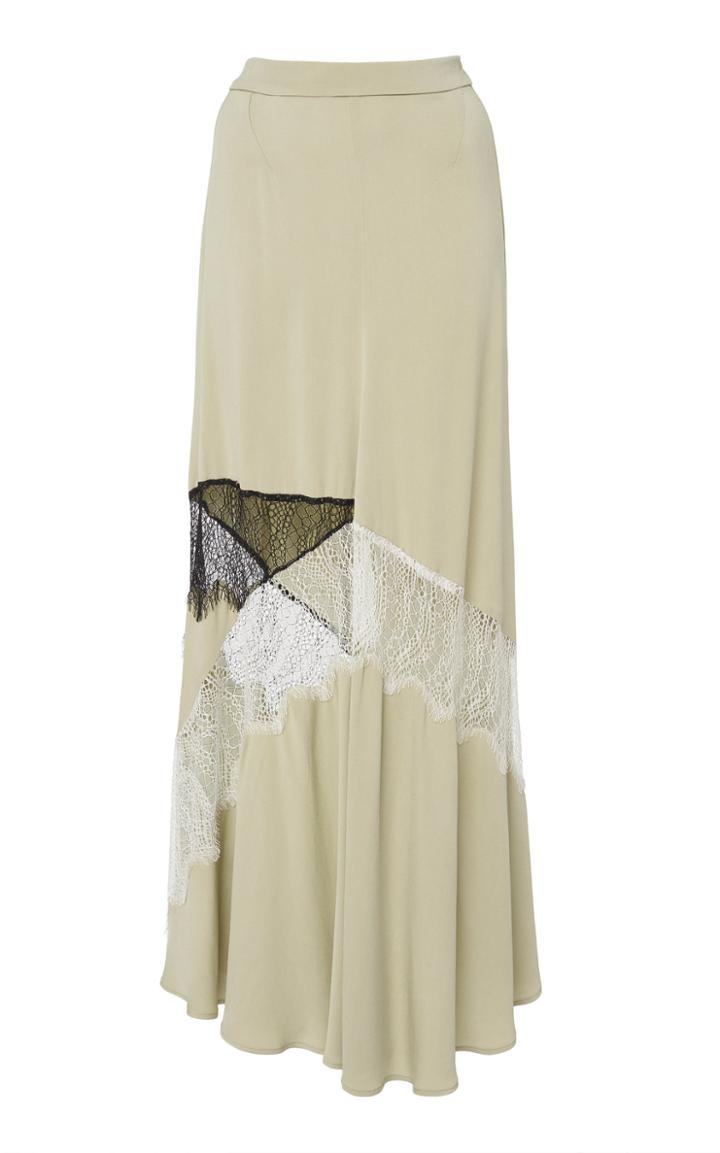 Christopher Esber Contrast Lace Flare Skirt