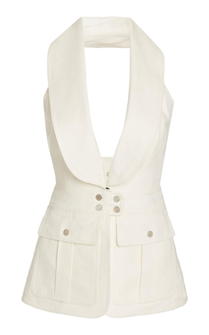 Alexis Micoli Halterneck Linen Vest