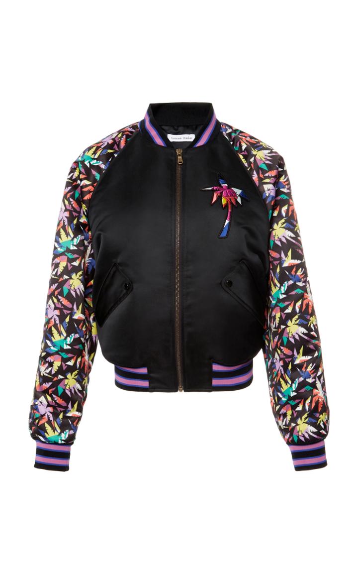 Tomas Maier Futurist Palm Print Bomber