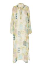 Verandah Printed Chiffon Midi Dress