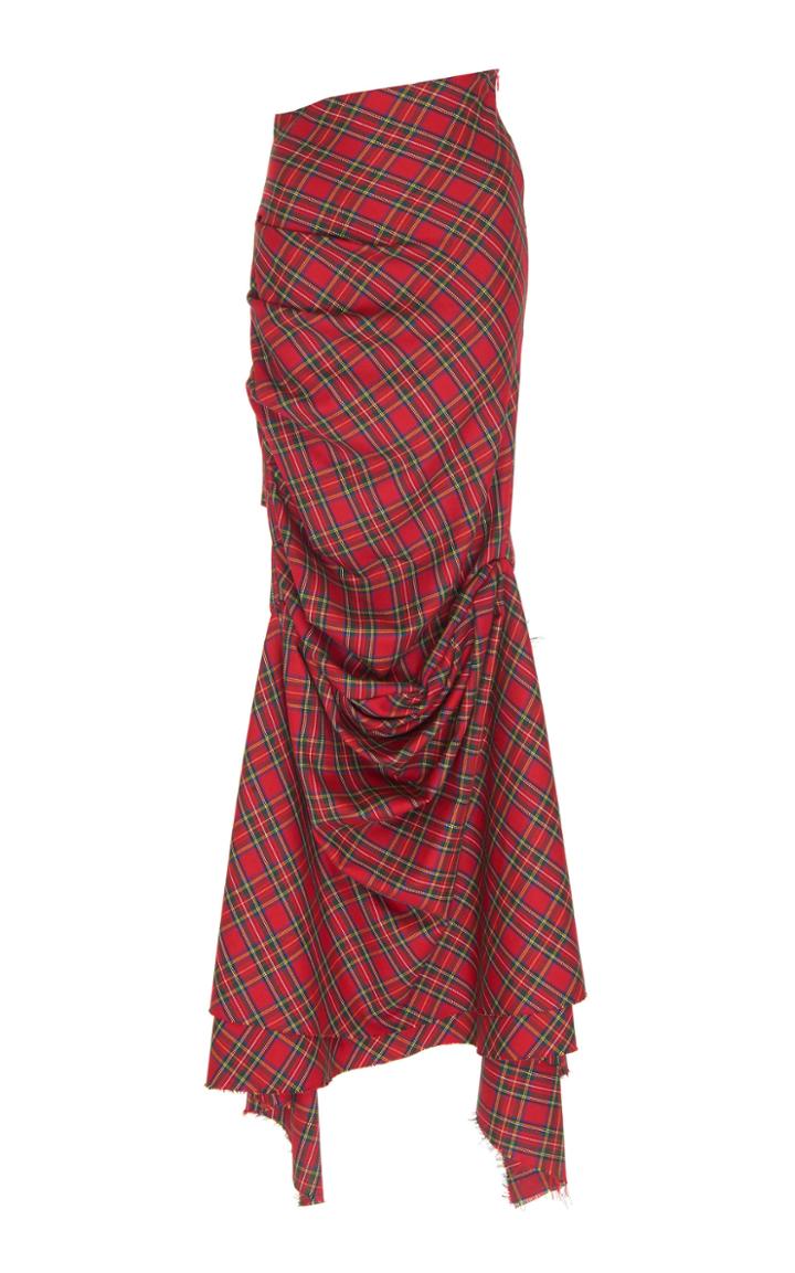 A.w.a.k.e. Rise And Fall Tartan Skirt