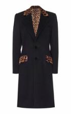 Dolce & Gabbana Leopard Collar Coat