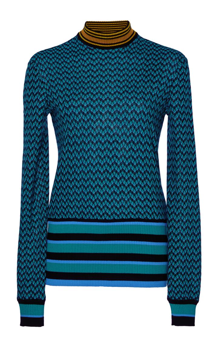 Missoni Stripe Trim Pullover