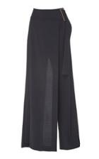 Rejina Pyo Gillian Skirted Wrap-effect Belted Wool Trousers