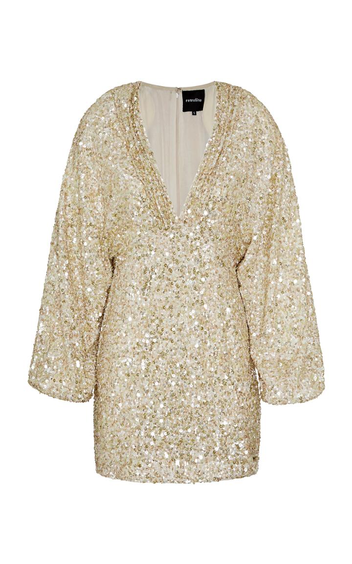 Retrofte Aubrielle Sequin-embellished Mini Dress