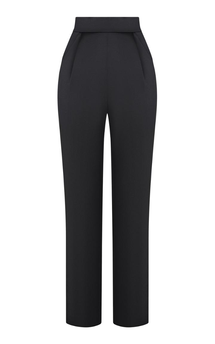 Rasario Tailored Satin Cropped Pants