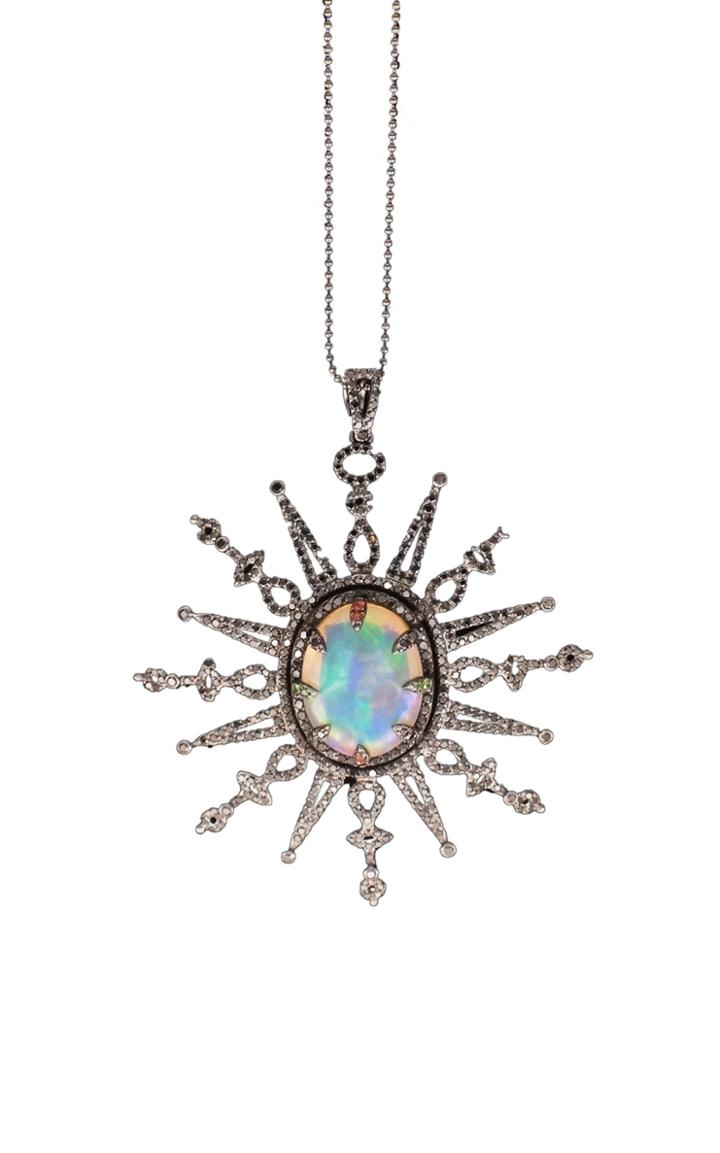 Moda Operandi Sharon Khazzam One Of A Kind Opal Tavous Necklace