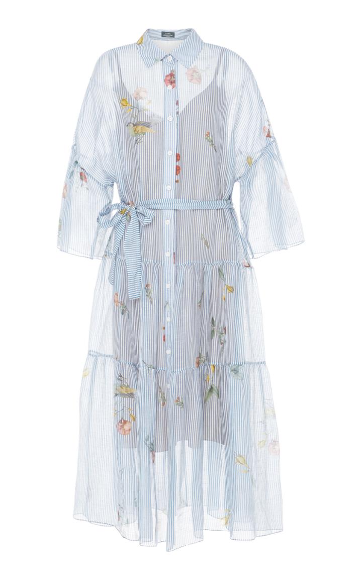 Alena Akhmadullina Tiered Floral Shirt Dress