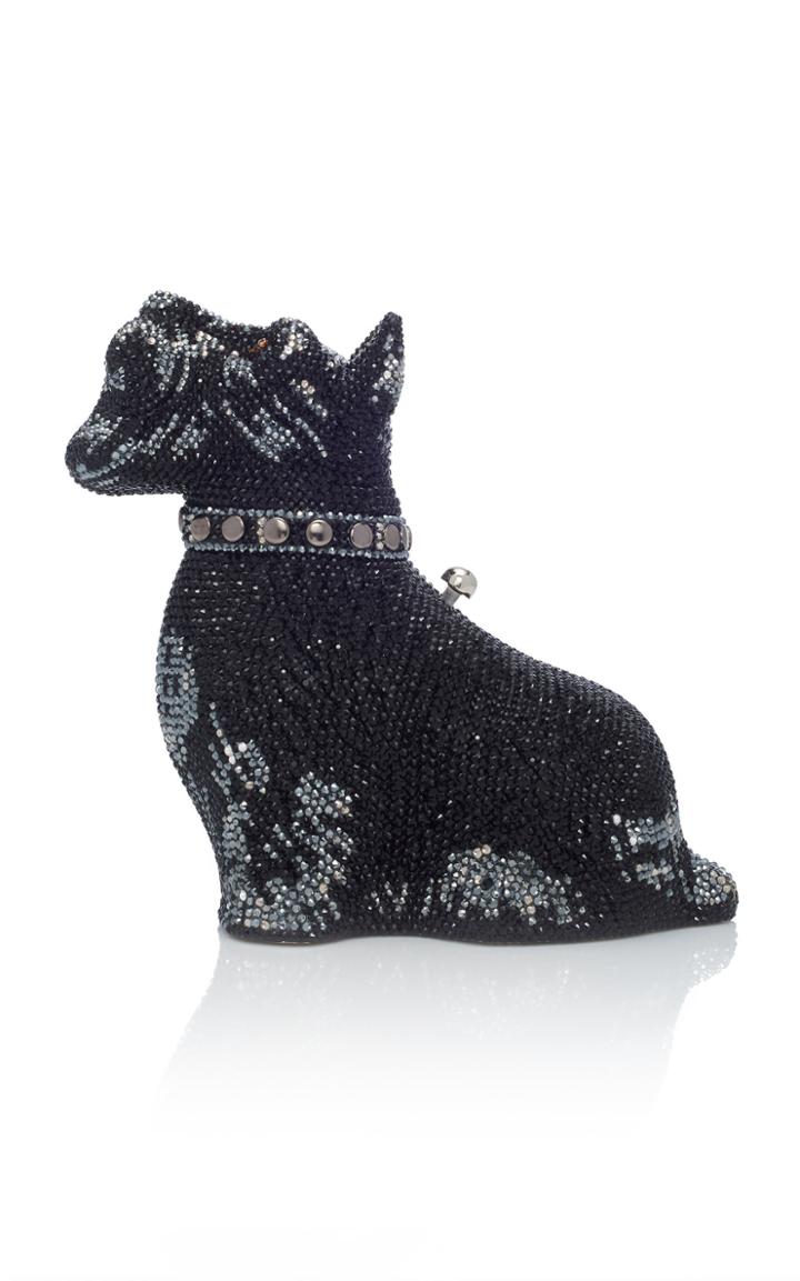 Judith Leiber Couture Poppy Scottie Dog Crystal-embellished Clutch
