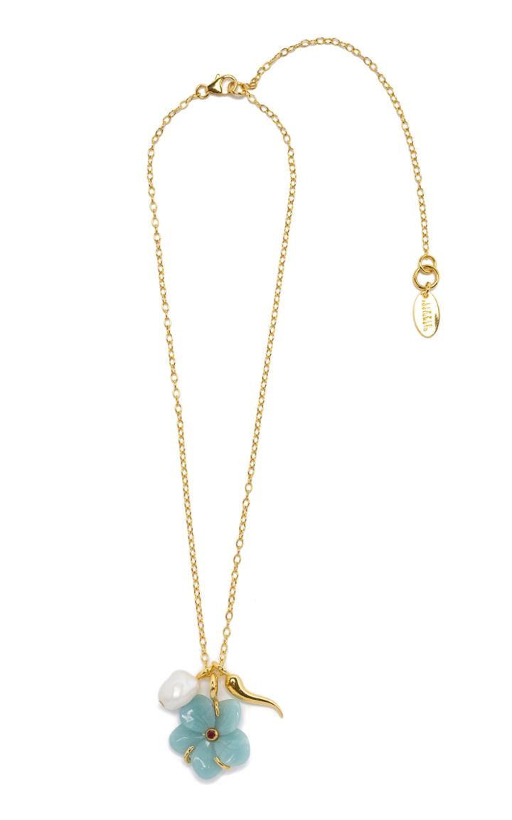 Moda Operandi Lizzie Fortunato Blue Daisy Oasis Necklace