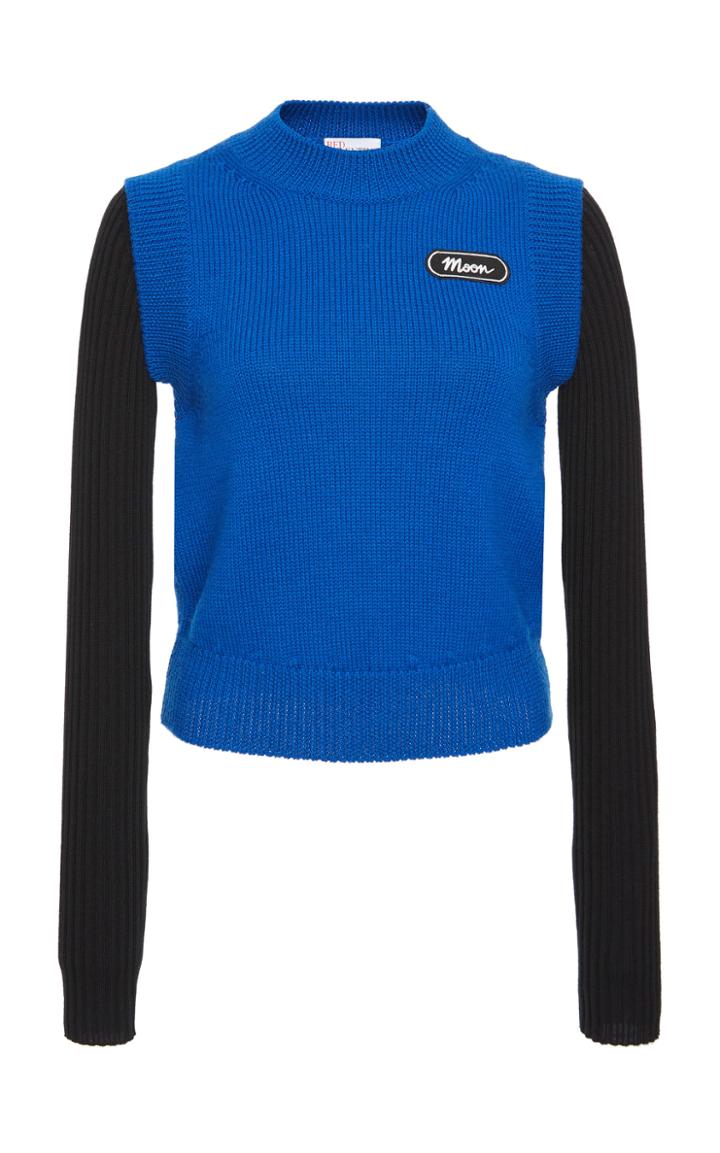 Red Valentino Wool Yarn Multicolor Pullover