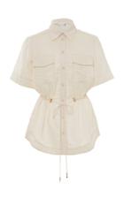 Moda Operandi Rebecca Vallance Aimee Drawstring Shirt Size: 4