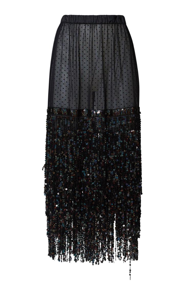 Romance Was Born Razzle Dazzle Fringe Skirt