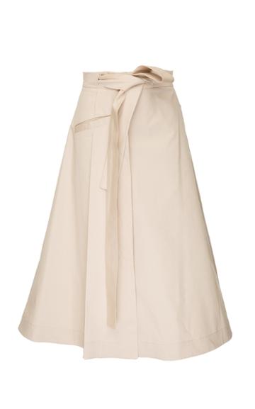 Babukhadia Self Tie Stripe Skirt