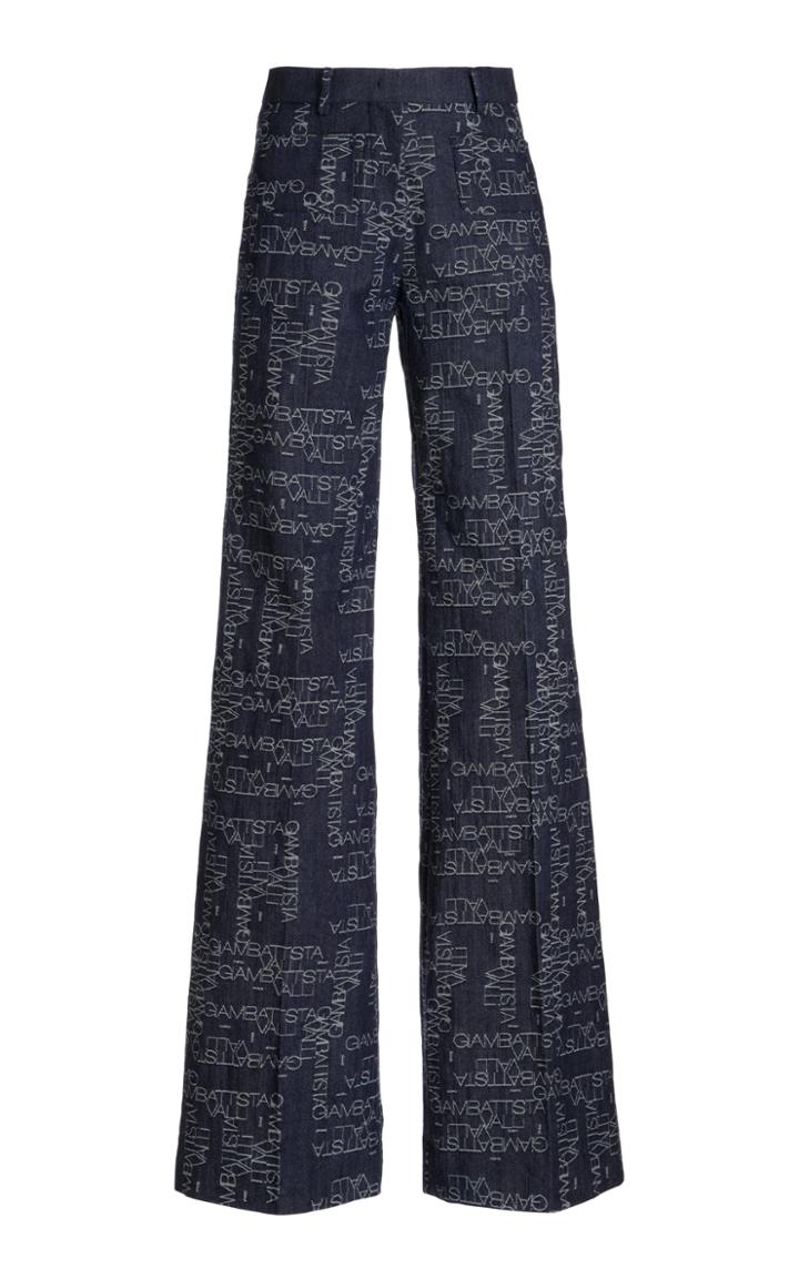 Moda Operandi Giambattista Valli Embroidered Flared Jeans