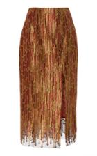 Markarian Exclusive Caterina Pleated Brocade Pencil Skirt