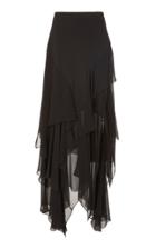 Michael Kors Collection Silk Slit Scarf Skirt