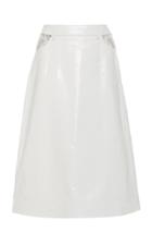 Dodo Bar Or Perla Croc-effect Leather Midi Skirt