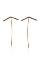Perez Bitan 18k Rose Gold Black Diamond Earring