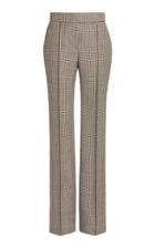 Moda Operandi Alexandre Vauthier Wool-blend Check Straight-leg Pants