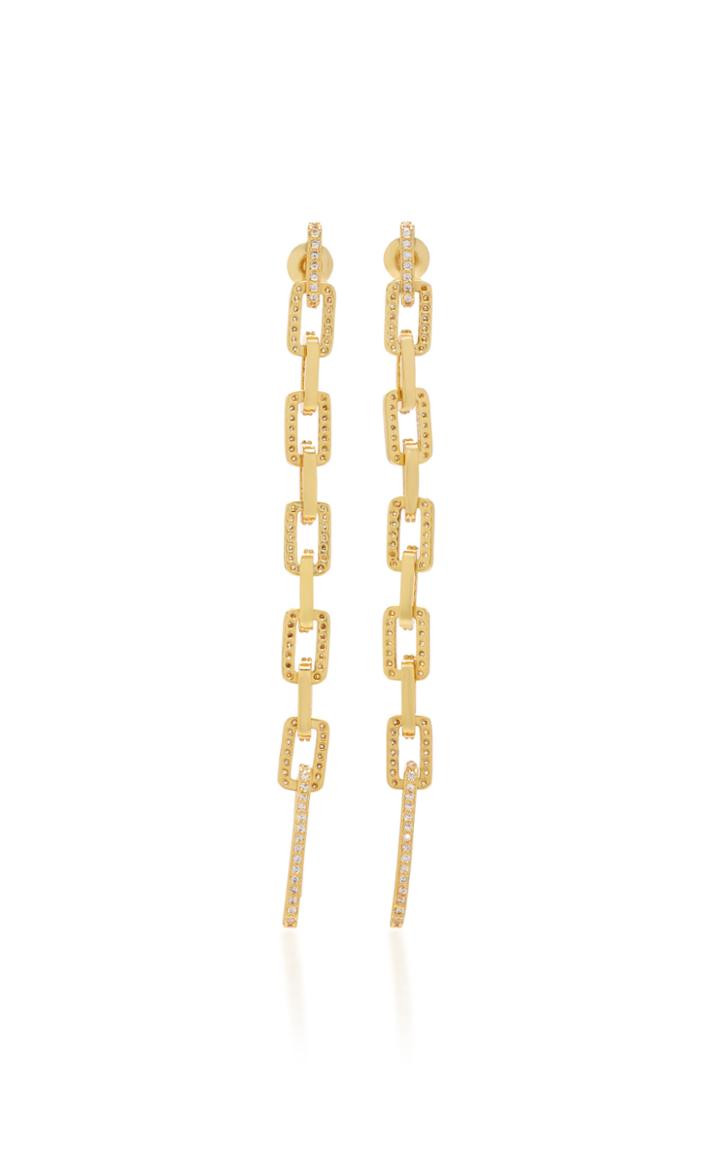 Fallon Gold-tone And Crystal Earrings