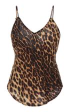 A.l.c. Nash Leopard-print Silk-blend Tank Top