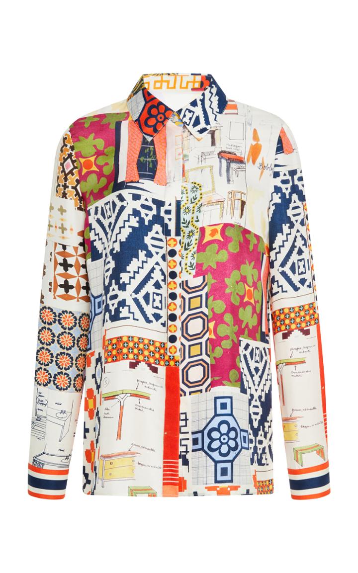 Tory Burch Shia Silk Top