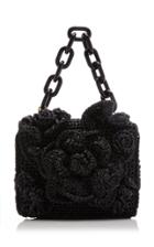 Moda Operandi Oscar De La Renta Mini Tro Crochet Raffia Top Handle Bag
