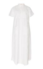Matin Long Linen Midi Shirt Dress