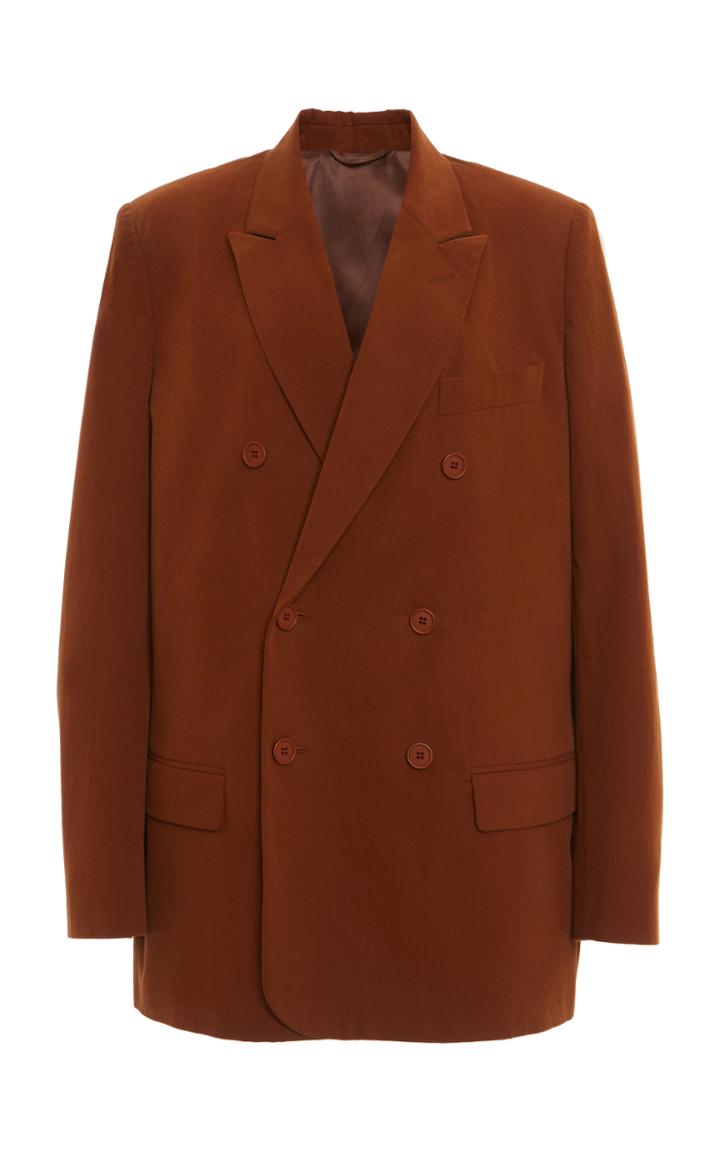 Moda Operandi Attico Classic Double Breasted Relaxed Blazer